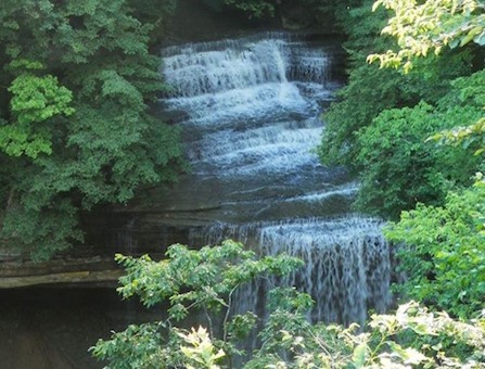 waterfall at Clifty Falls
